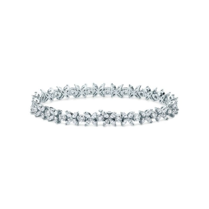 Cluster Tennis Bracelet